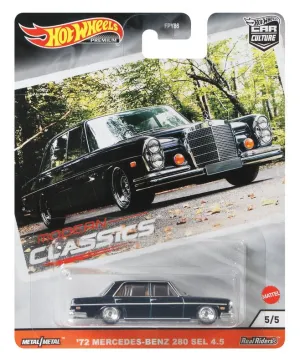 Hot Wheels Car Culture Modern Classics 5/5 '72 Mercedes-Benz 280 Sel 4.5
