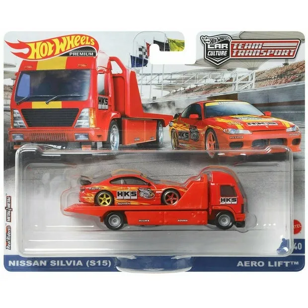 Hot Wheels Car Culture Team Transport #40 Nissan Silvia (S15) & Aero Lift