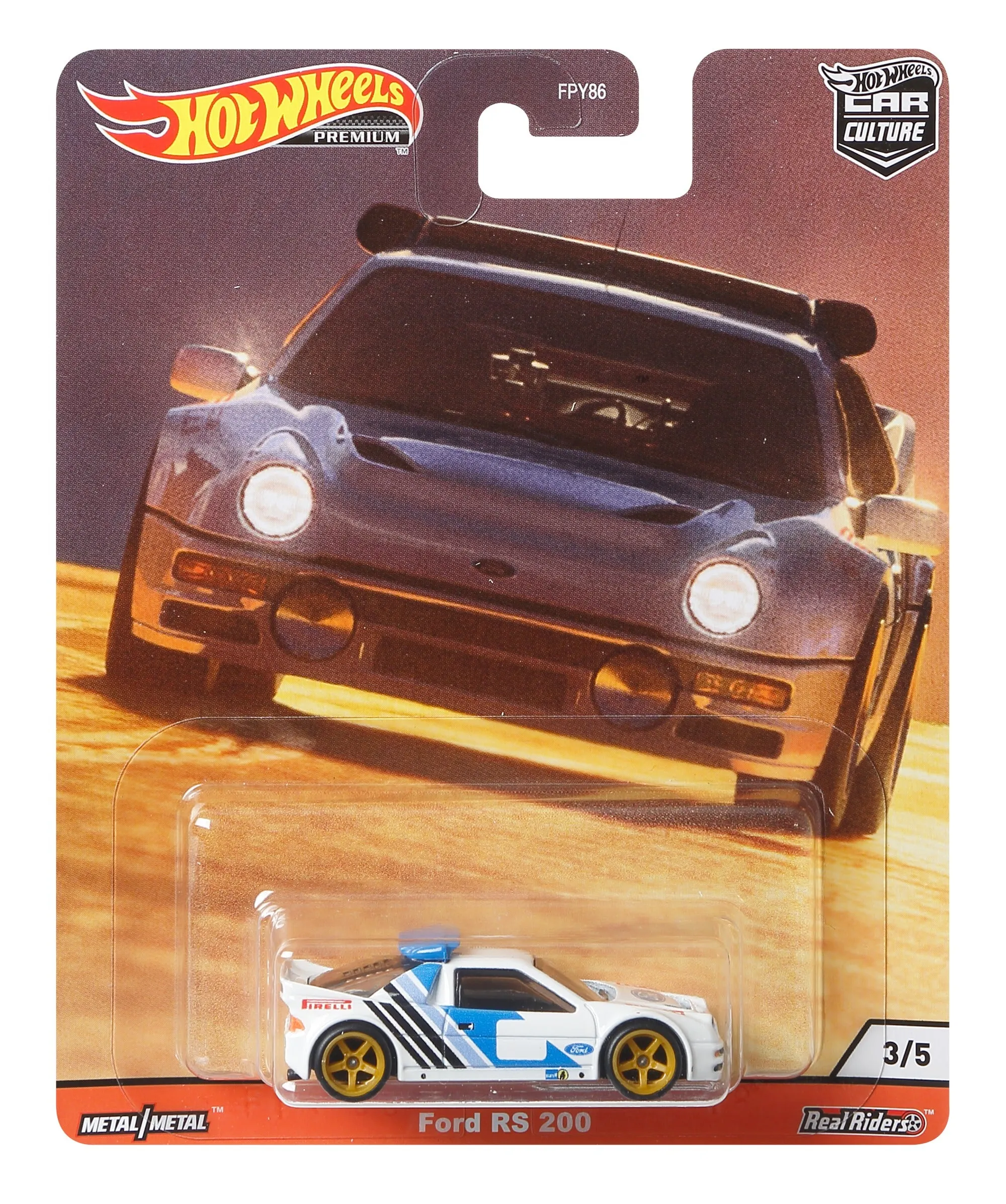 Hot Wheels Car Culture Thrill Climbers Ford Rs 200 3/5