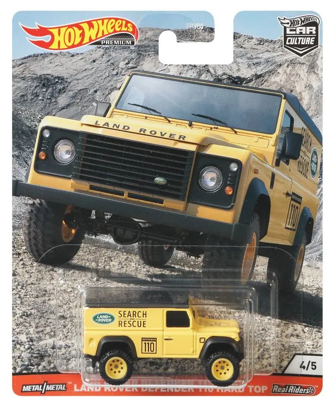 Hot Wheels Car Culture Wild Terrain Land Rover Defender 110 Hard Top 4/5
