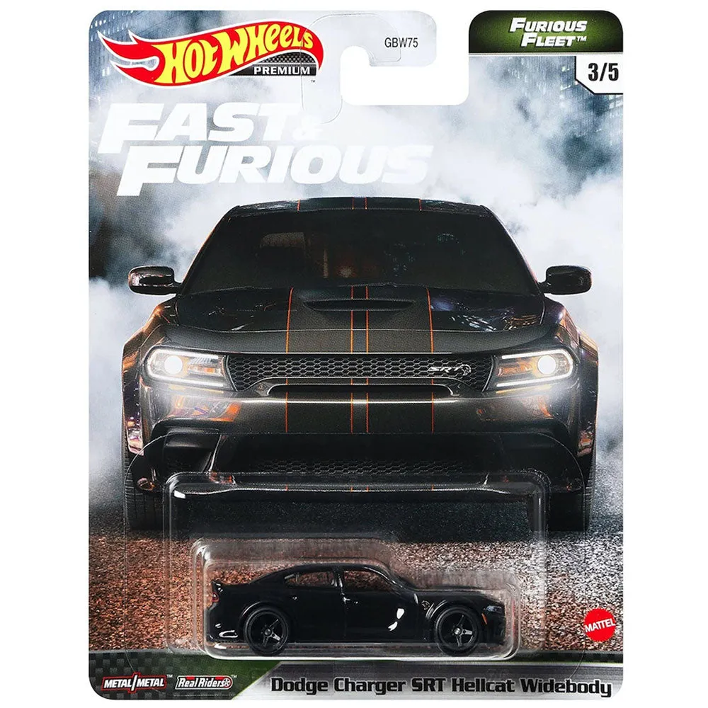 Hot Wheels Fast & Furious Furious Fleet 3/5 Dodge Charger Srt Hellcat Widebody
