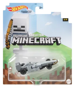 Hot Wheels Gaming Character Car Minecraft 3/8 Skeleton