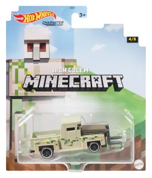 Hot Wheels Gaming Character Car Minecraft 4/8 Iron Golem