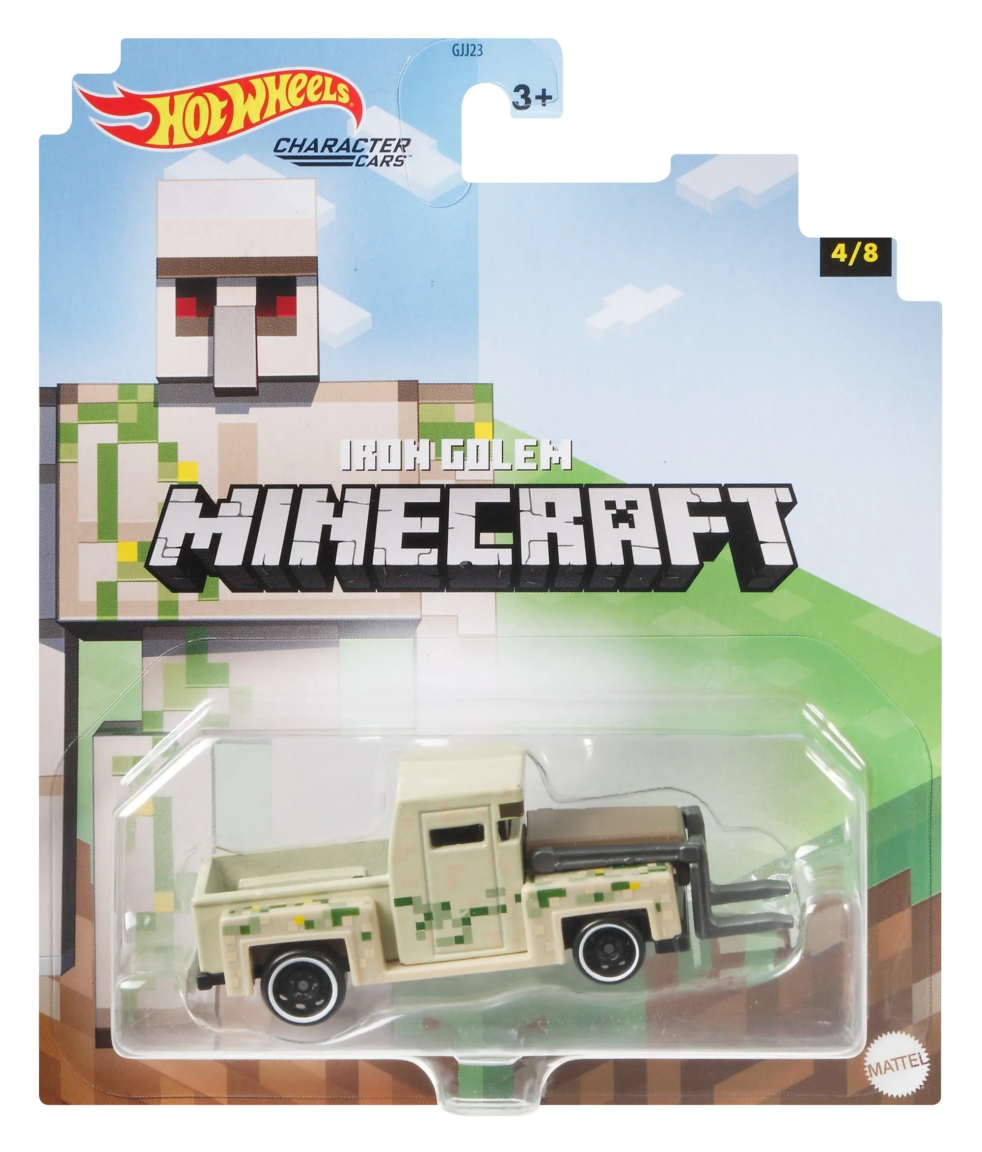 Hot Wheels Gaming Character Car Minecraft 4/8 Iron Golem