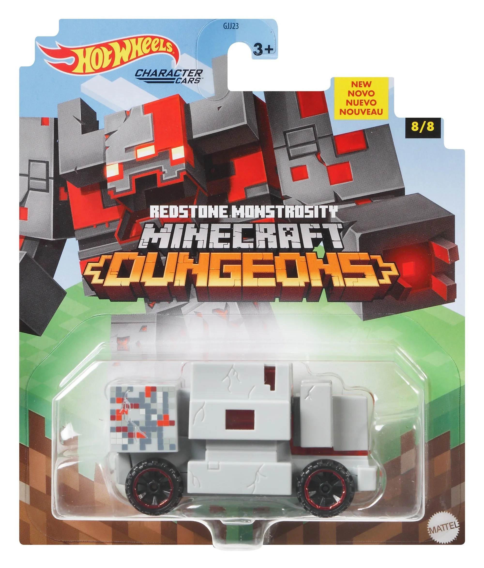 Hot Wheels Gaming Character Car Minecraft 8/8 Redstone Monstrosity