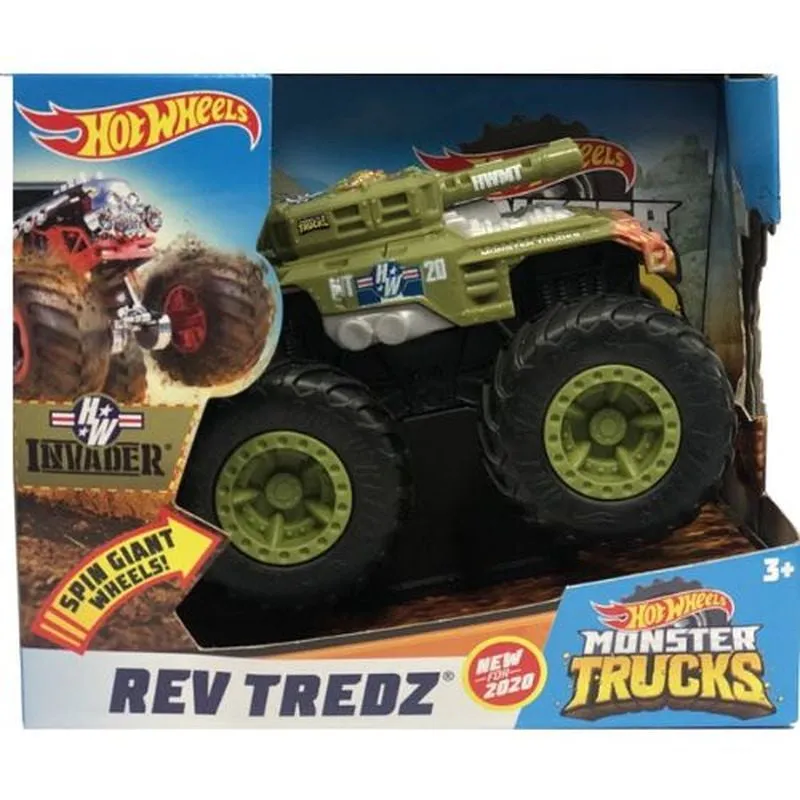 Hot Wheels Monster Trucks Rev Tredz Invader