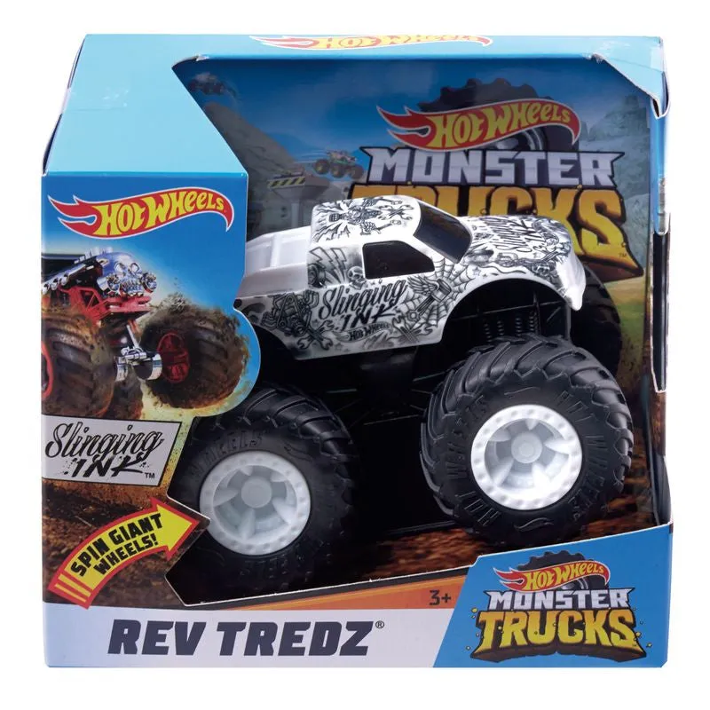 Hot Wheels Monster Trucks Rev Tredz Slinging Ink