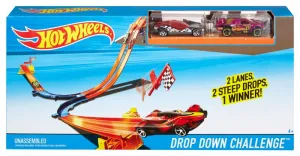 Hot Wheels Race N Rally Playset Drop Down Challenge