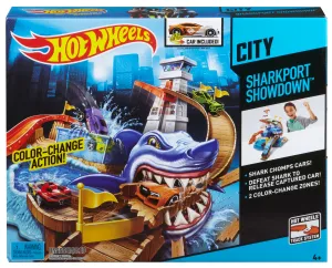 Hot Wheels Sharkport Showdown Colour Change Playset