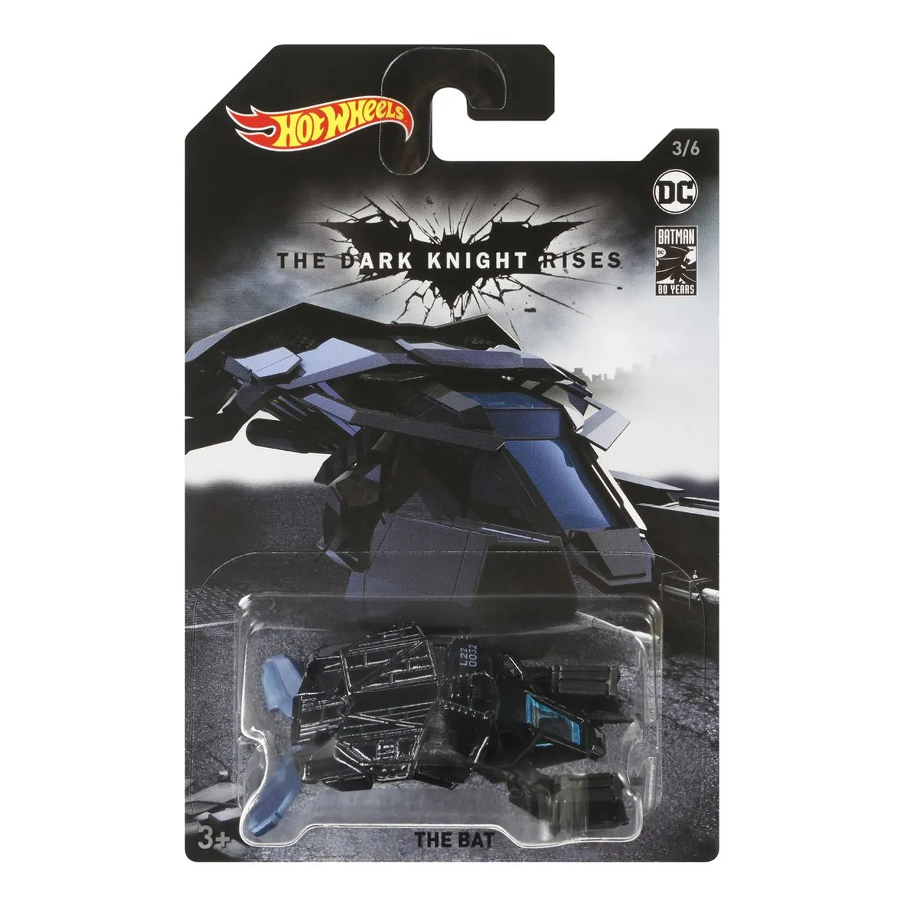 Hot Wheels Theme Entertainment Vehicle Batman 3/6 The Bat