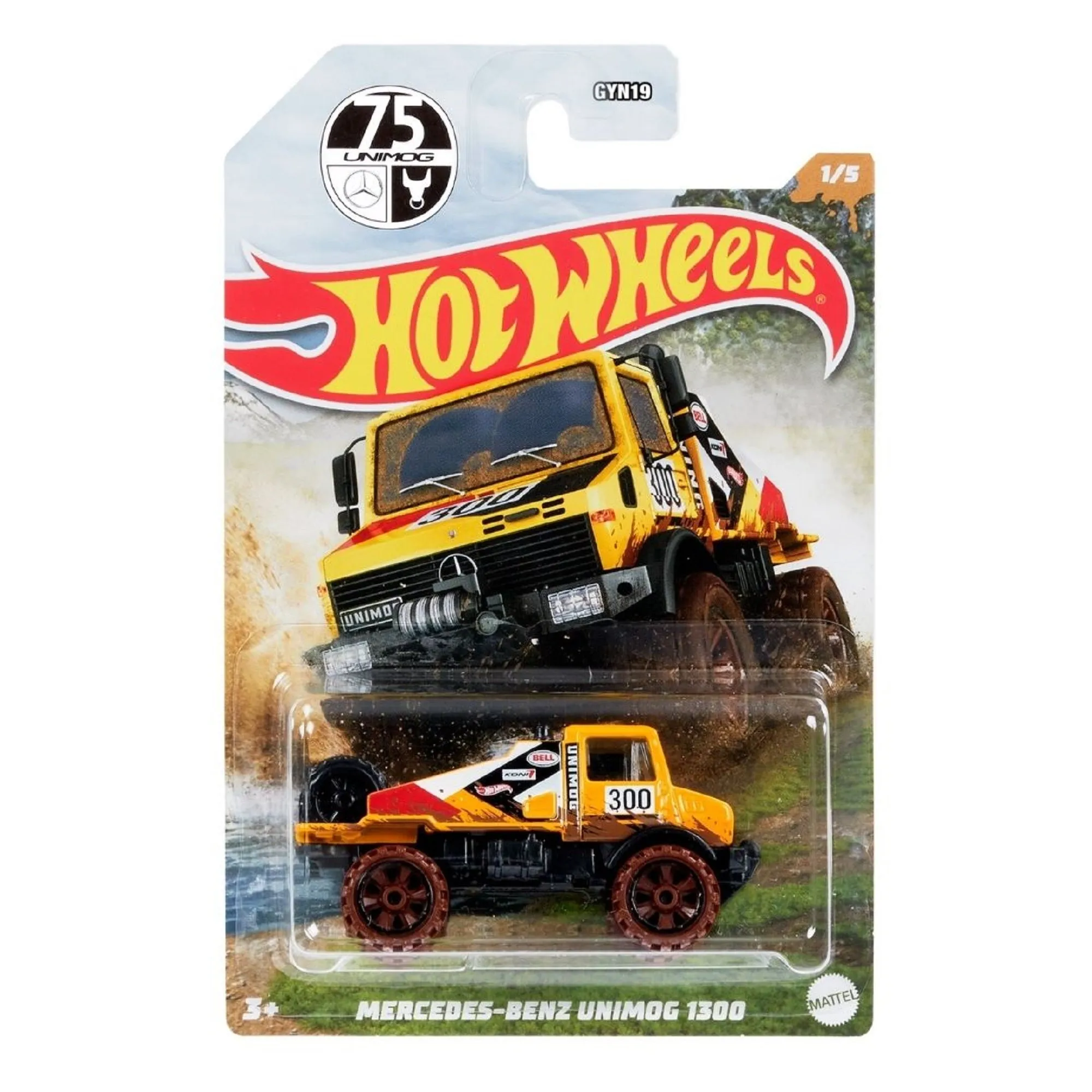 Hot Wheels Themed Automotive Vehicle Mud Runners 1/5 Mercedes-Benz Unimog 1300