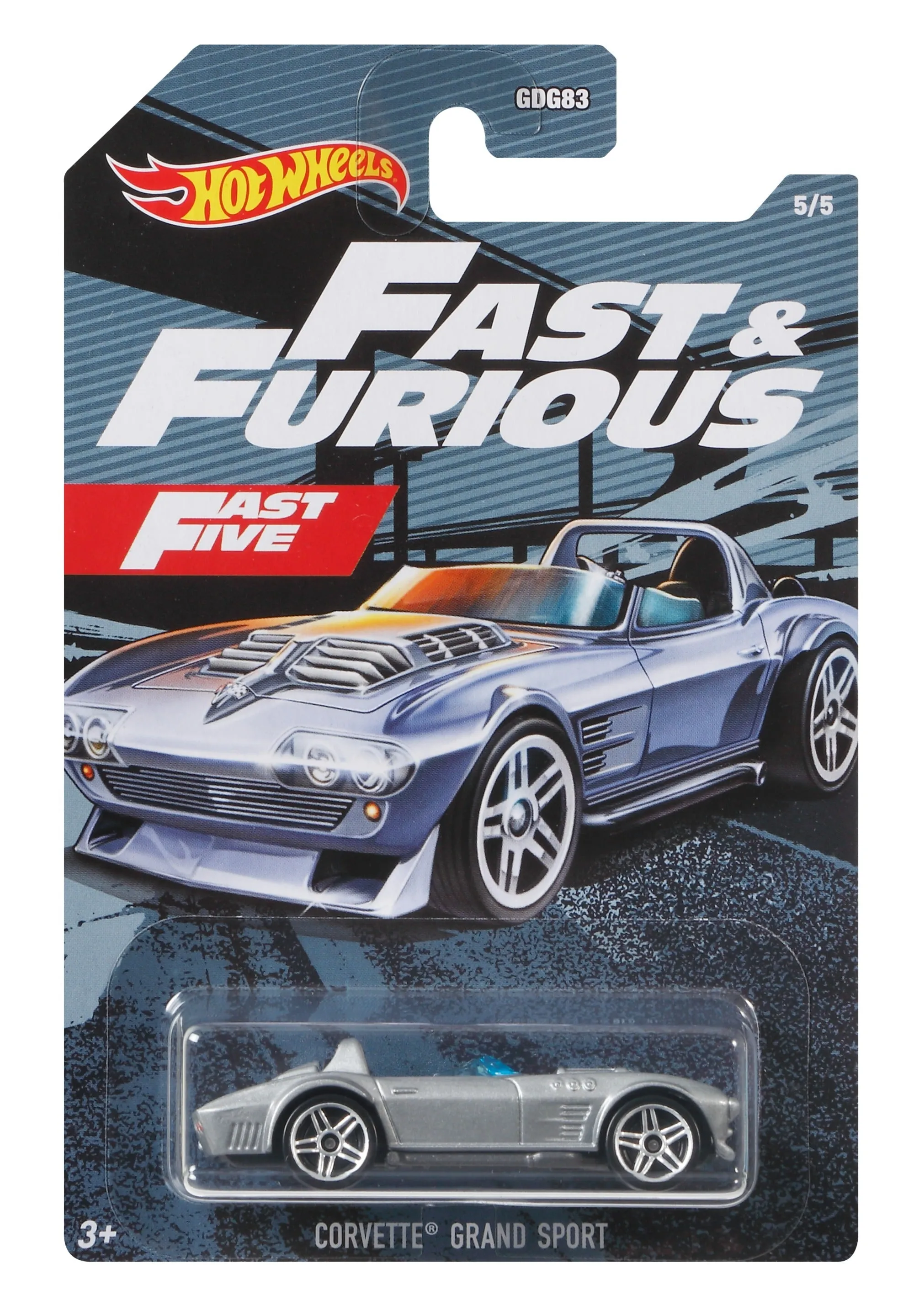 Hot Wheels Themed Entertainment Vehicle Fast & Furious 5/5 Corvette Grand Sport