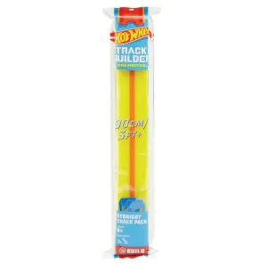 Hot Wheels Track Builder Unlimited 90cm Straight Track 4 Pack Yellow