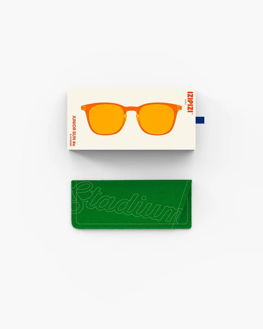 Izipizi: Junior Sun Sunglasses #E - Orange Smash (5-10 Years)