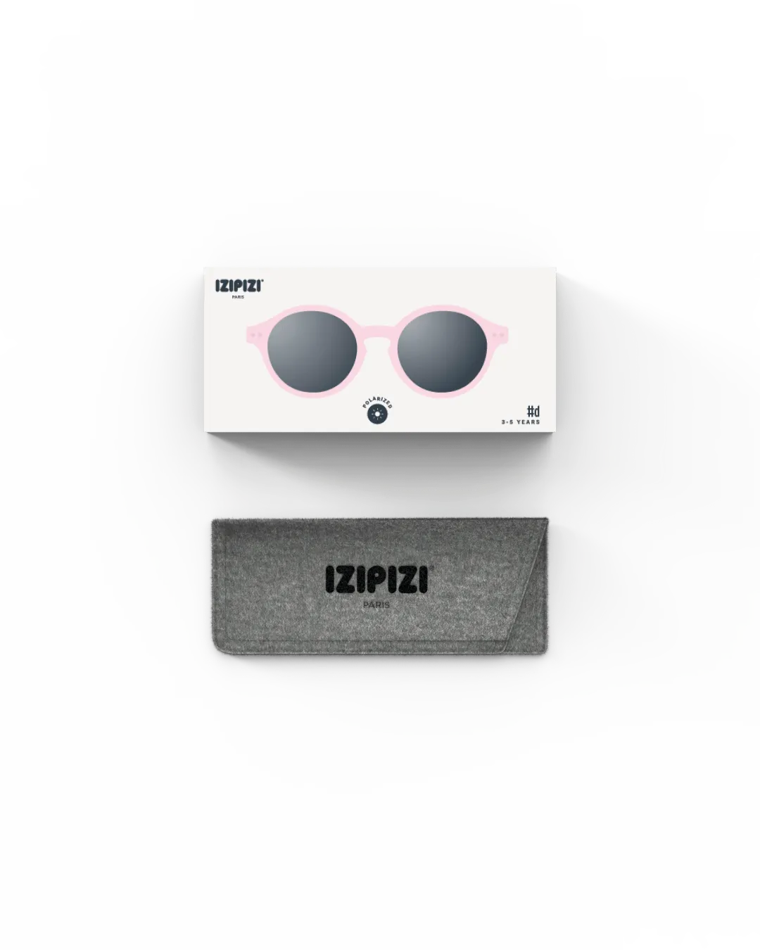 Izipizi: Kids Plus Sunglasses #D - Pastel Pink (3-5 Years)