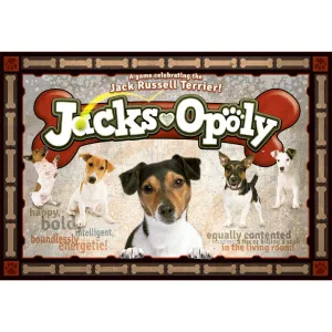 Jack Russell Terrier Jacks-Opoly Board Game for Ages 8 