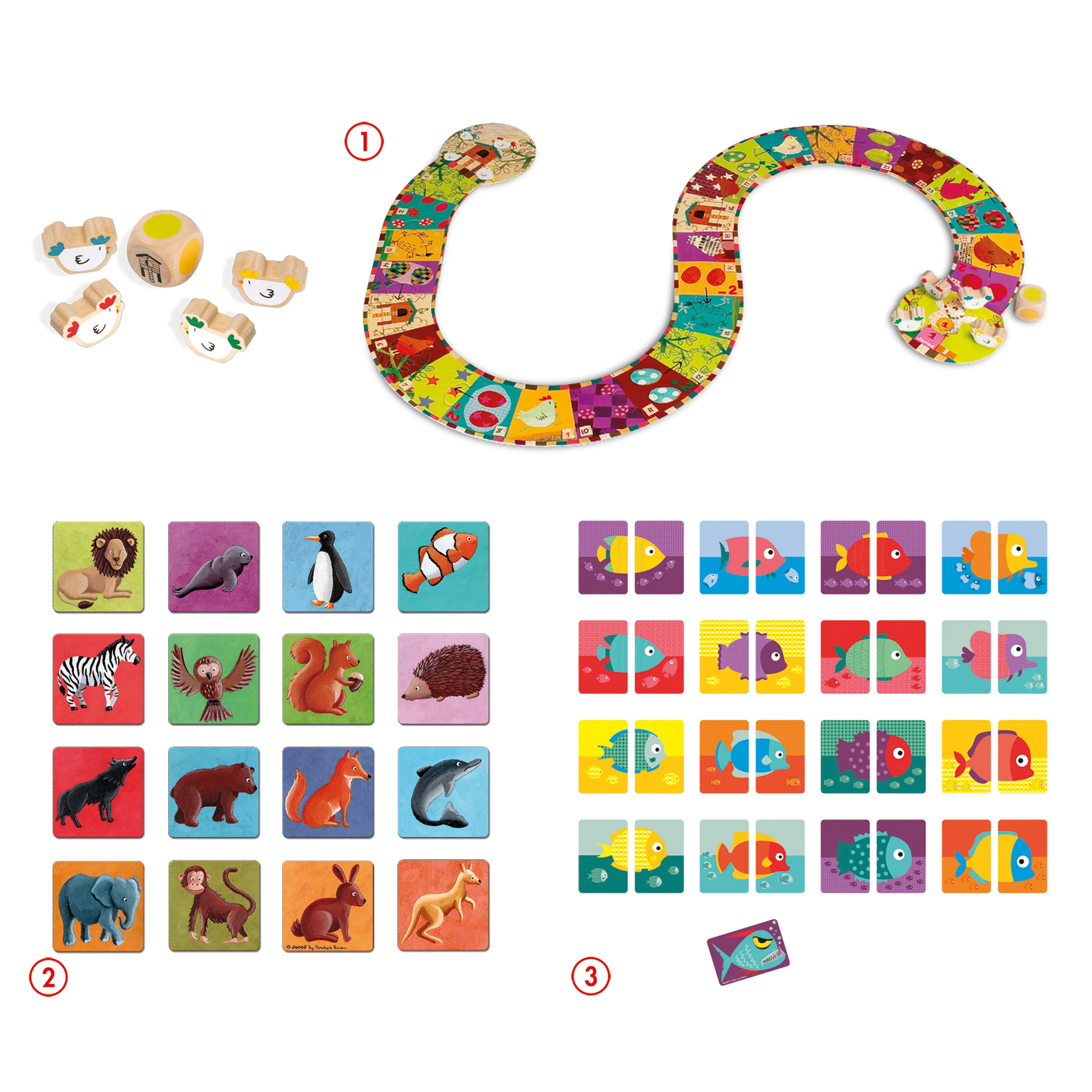 Janod 3 Game Set