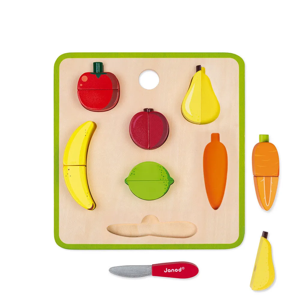 Janod Chunky Fruits and Vegetables Set