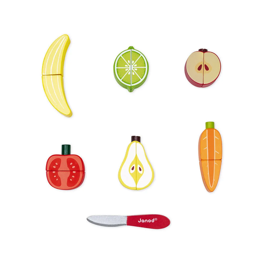 Janod Chunky Fruits and Vegetables Set