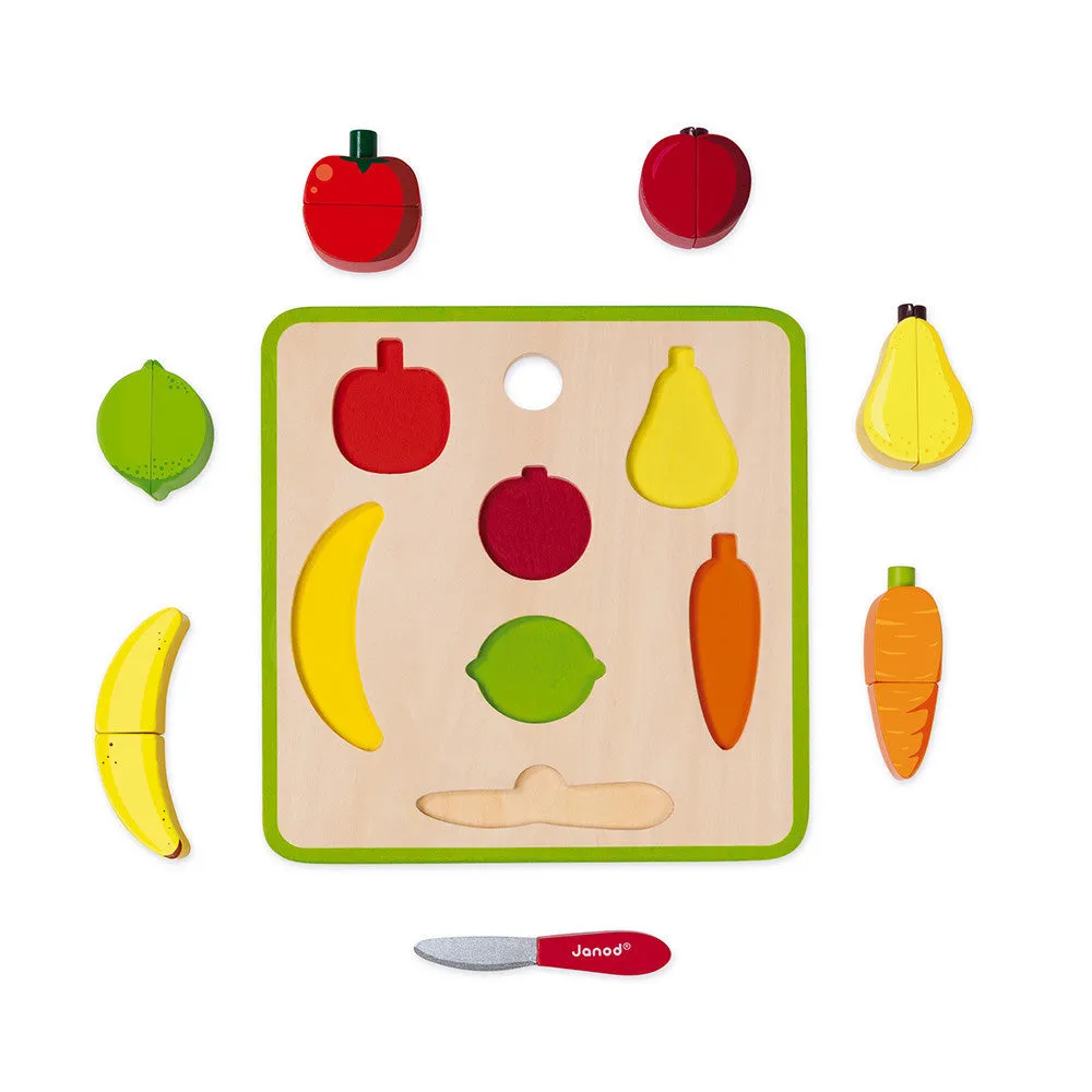 Janod Chunky Fruits and Vegetables Set