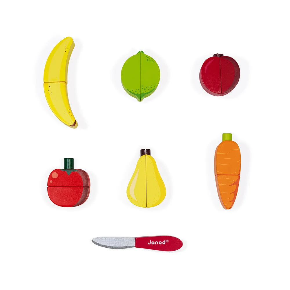 Janod Chunky Fruits and Vegetables Set