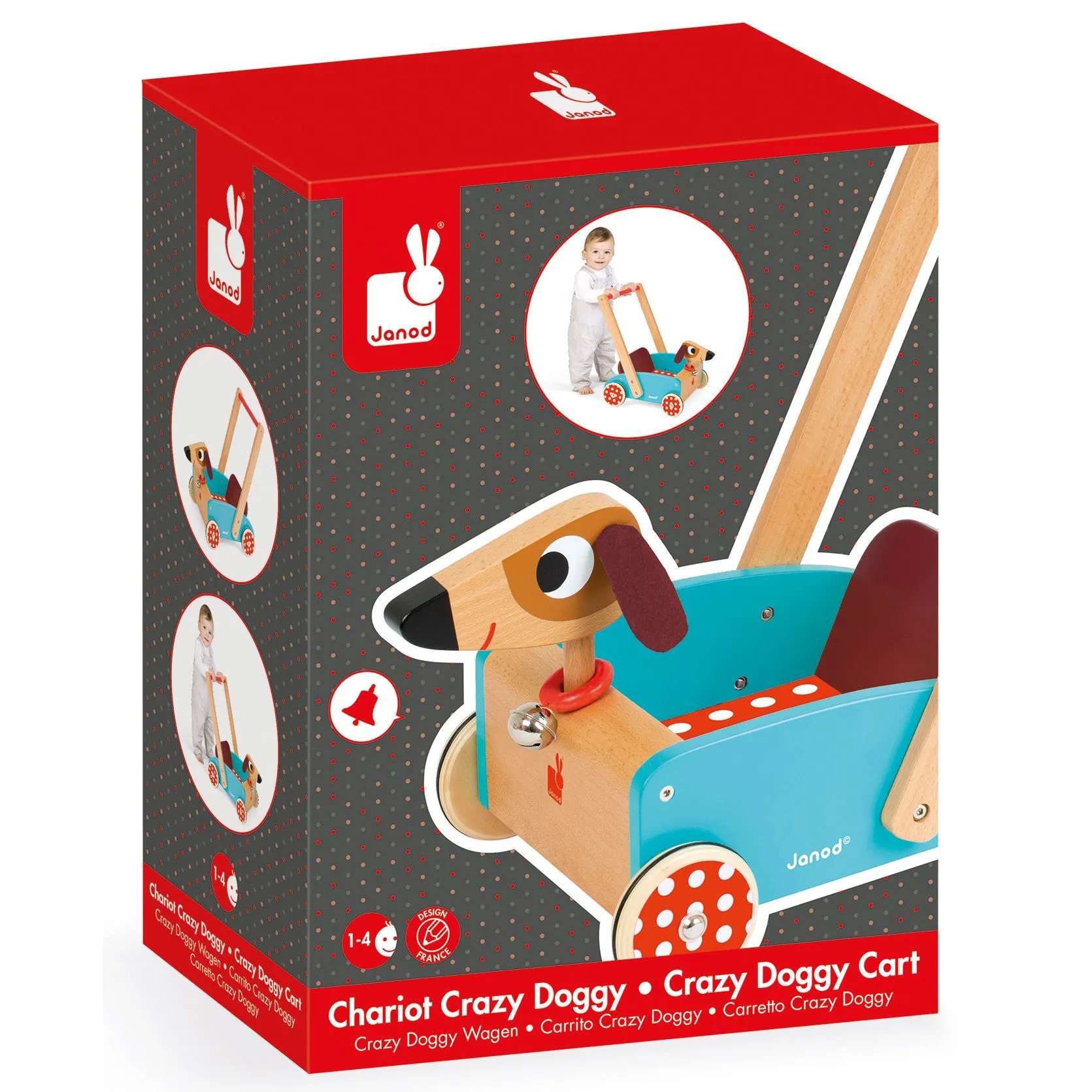 Janod Crazy Doggy Cart