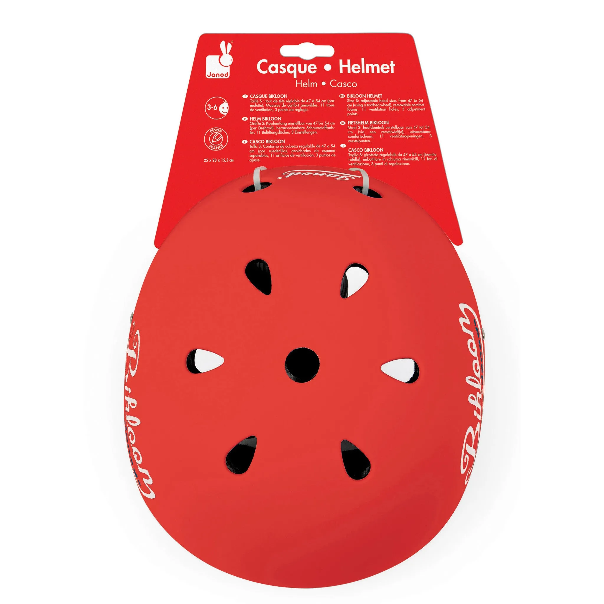 Janod Helmet For Balance Bike Red