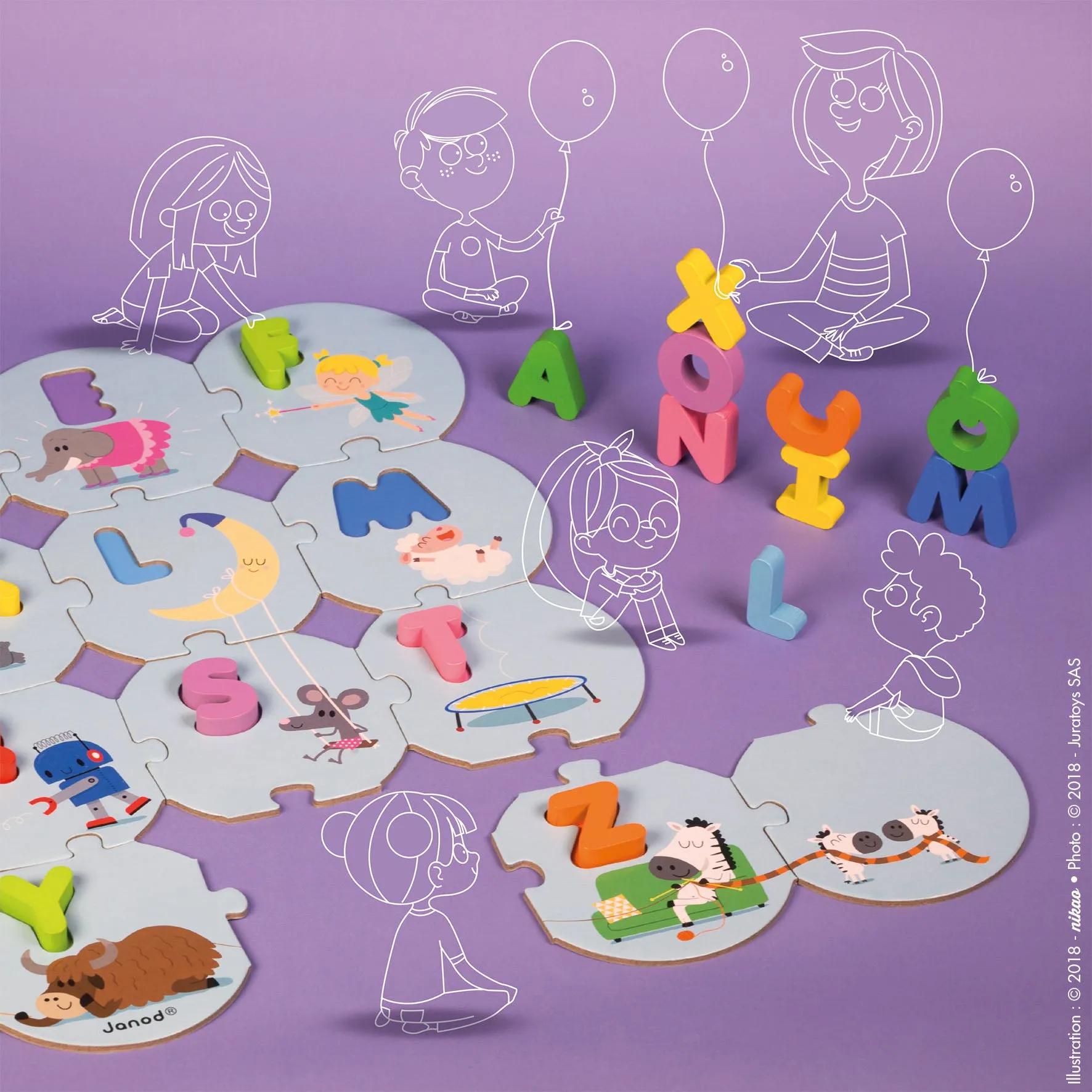 Janod I Learn The Alphabet Puzzle