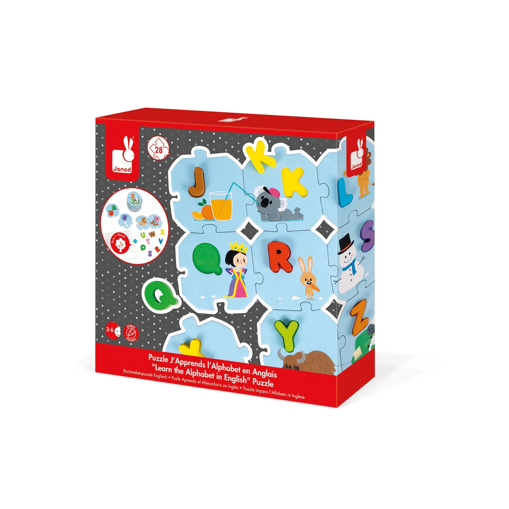 Janod I Learn The Alphabet Puzzle
