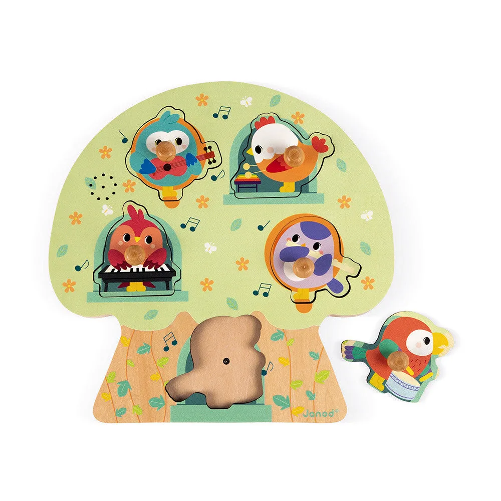 Janod Musical Puzzle - Birdy Party