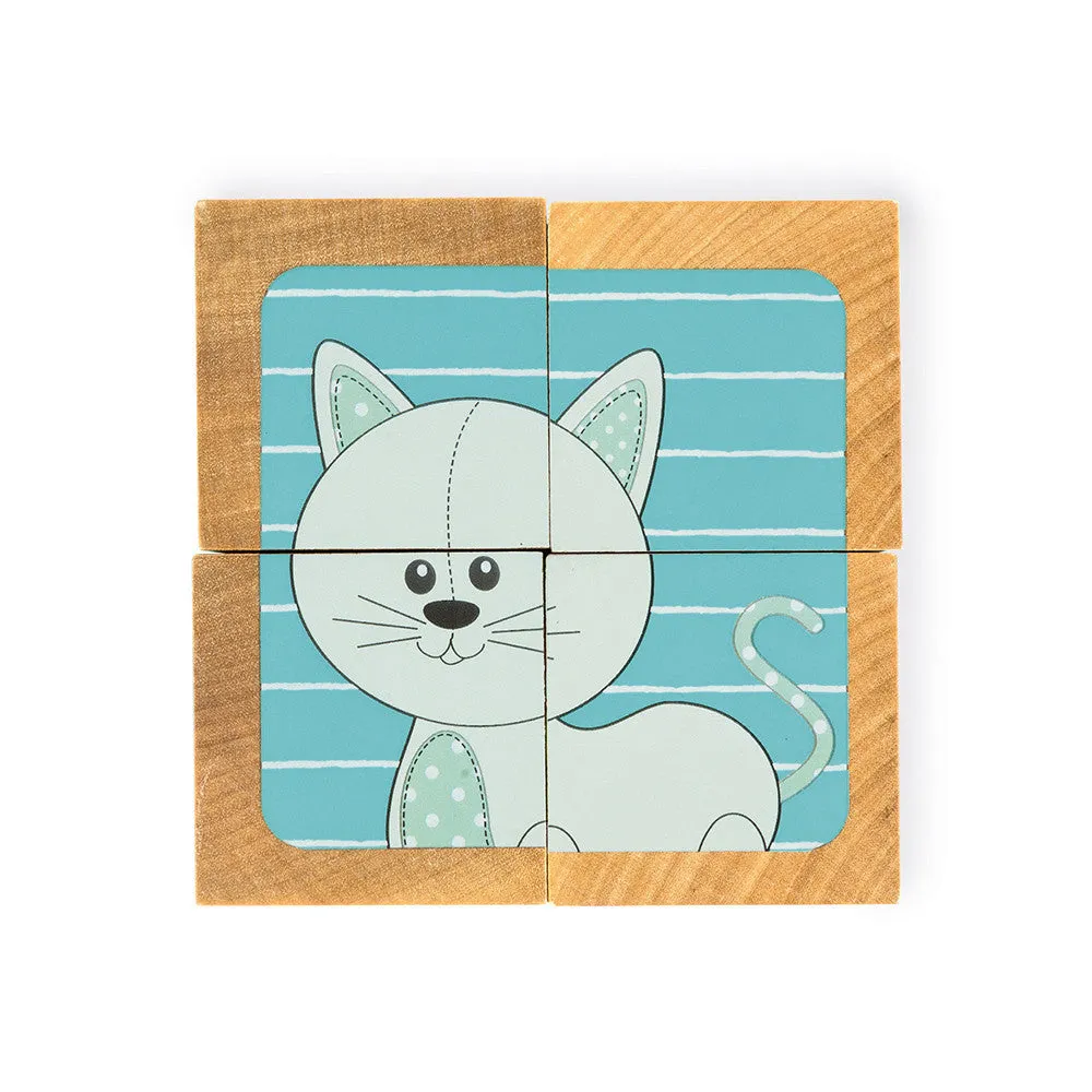 Janod Sophie La Girafe 4-Block Tray