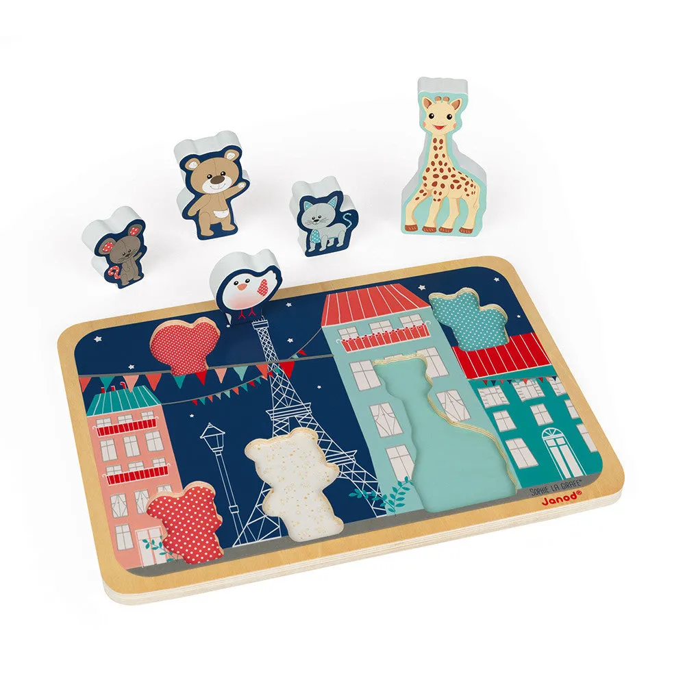 Janod Sophie la Girafe Chunky Puzzle - 5pcs