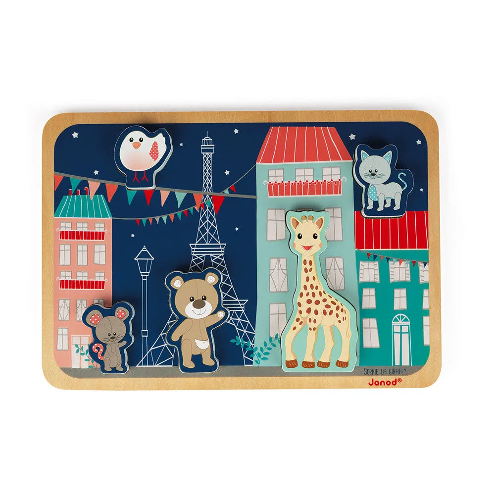 Janod Sophie la Girafe Chunky Puzzle - 5pcs