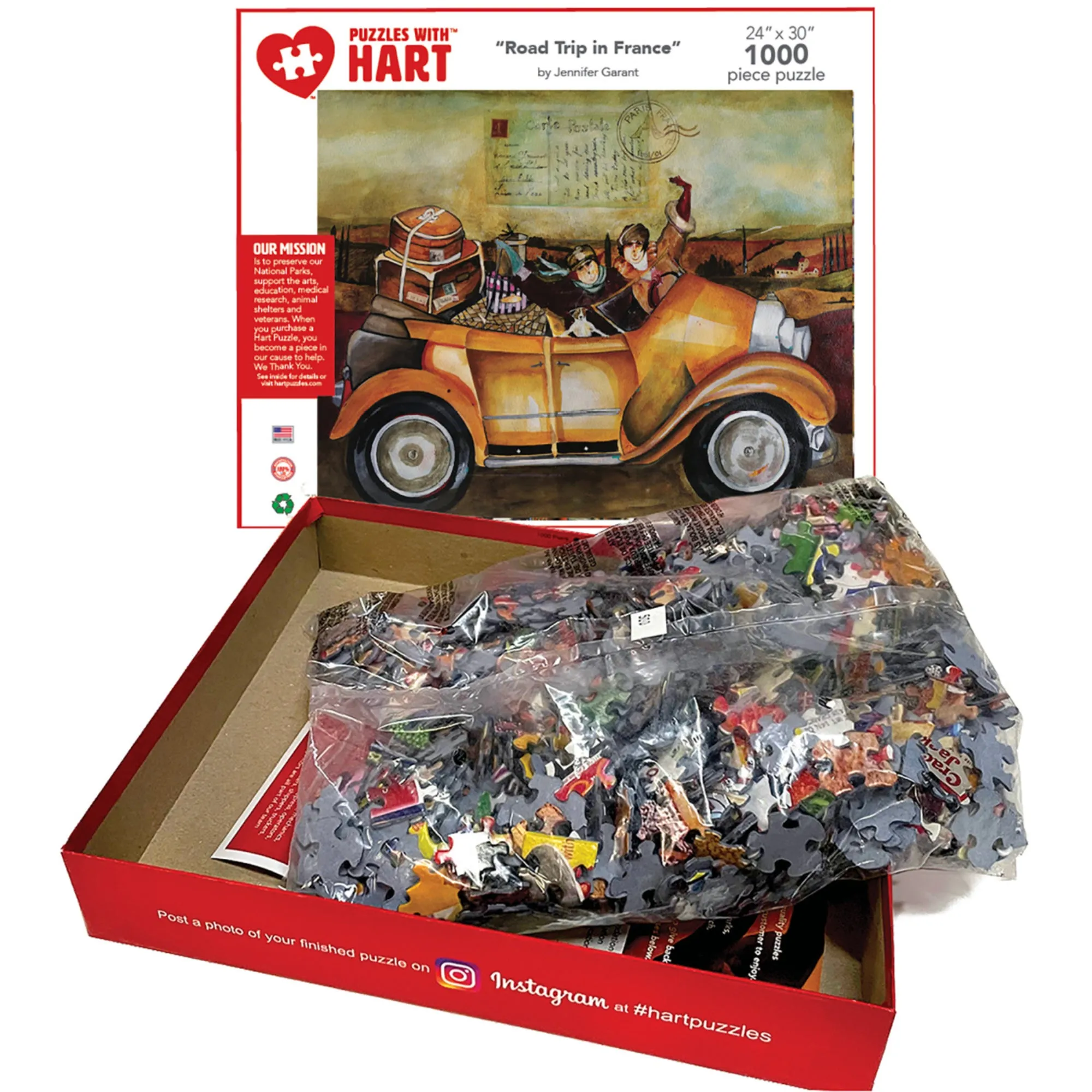 Jennifer Garant Road Trip in France 1000-Piece Premium Puzzle