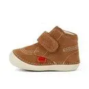 Kickers: Baby Unisex Softer Hi Baby Leather - Tan