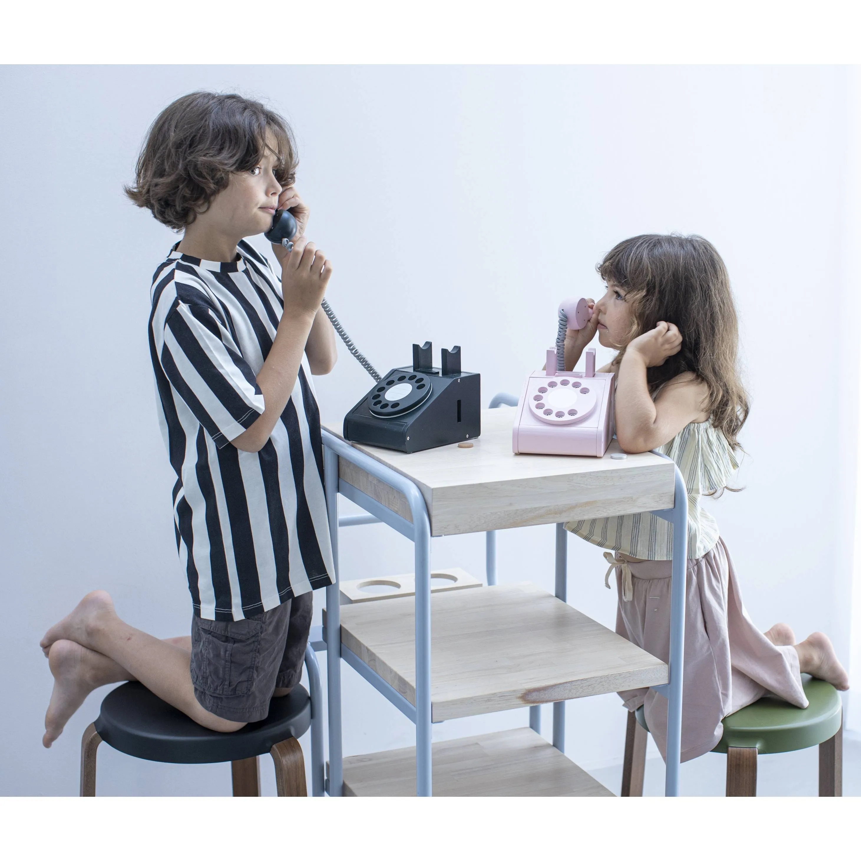 kiko  & gg* Telephone Wooden Toy - Pink