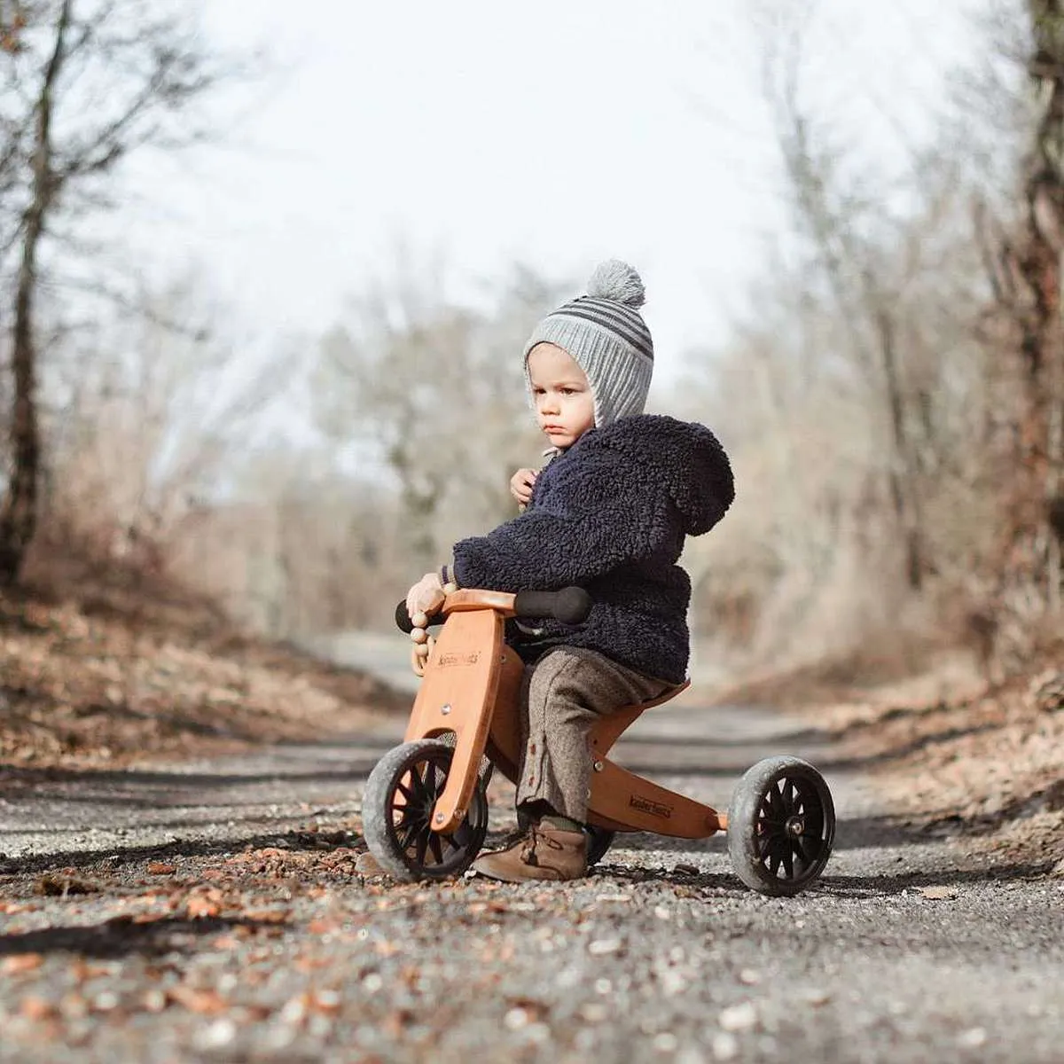 Kinderfeets Tiny Tot 2 in 1 Balance Bike - Bamboo