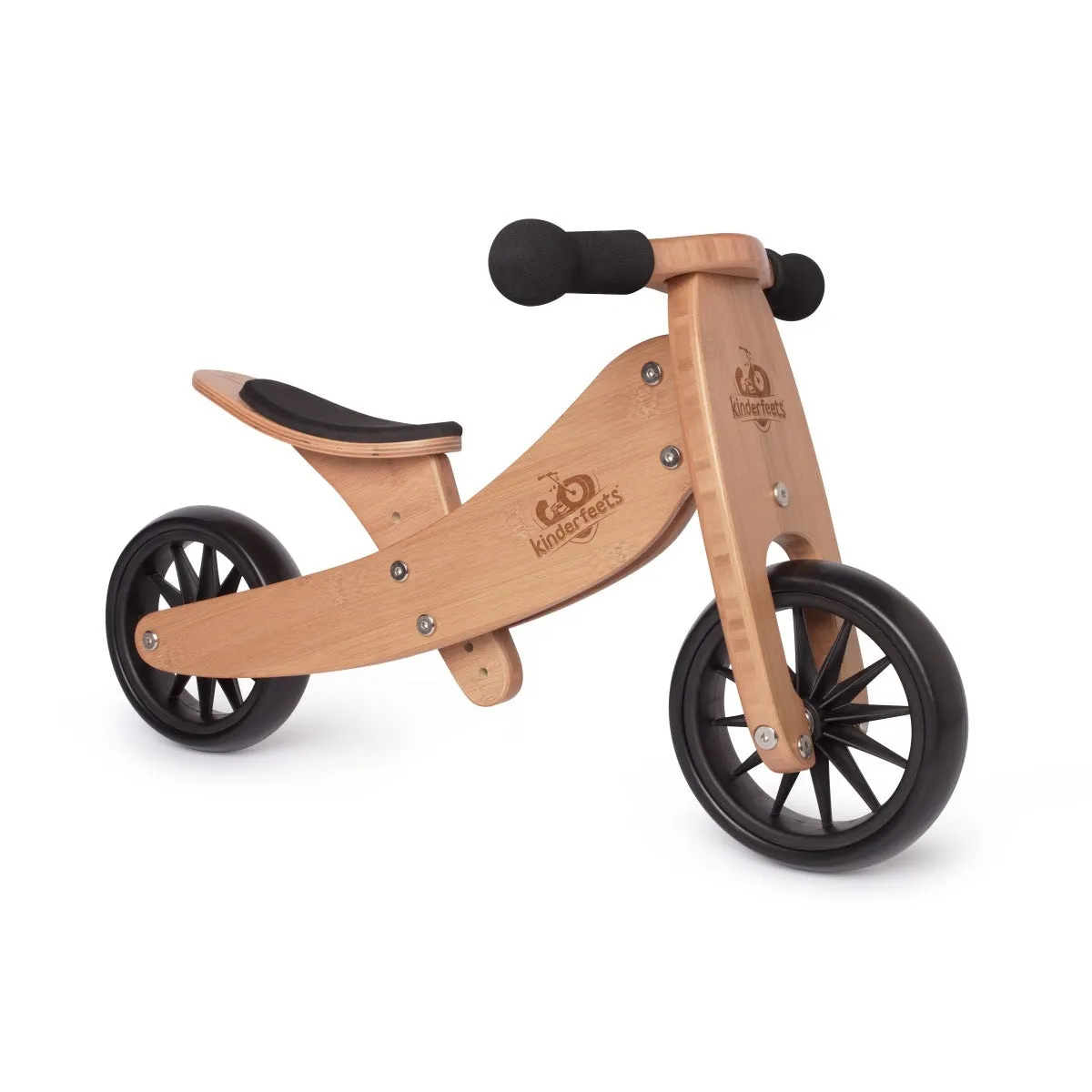 Kinderfeets Tiny Tot 2 in 1 Balance Bike - Bamboo