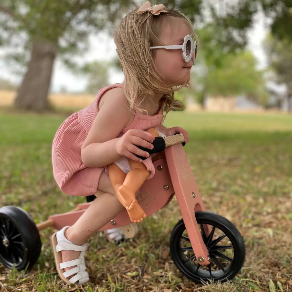 Kinderfeets Tiny Tot 2 in 1 Balance Bike - Coral