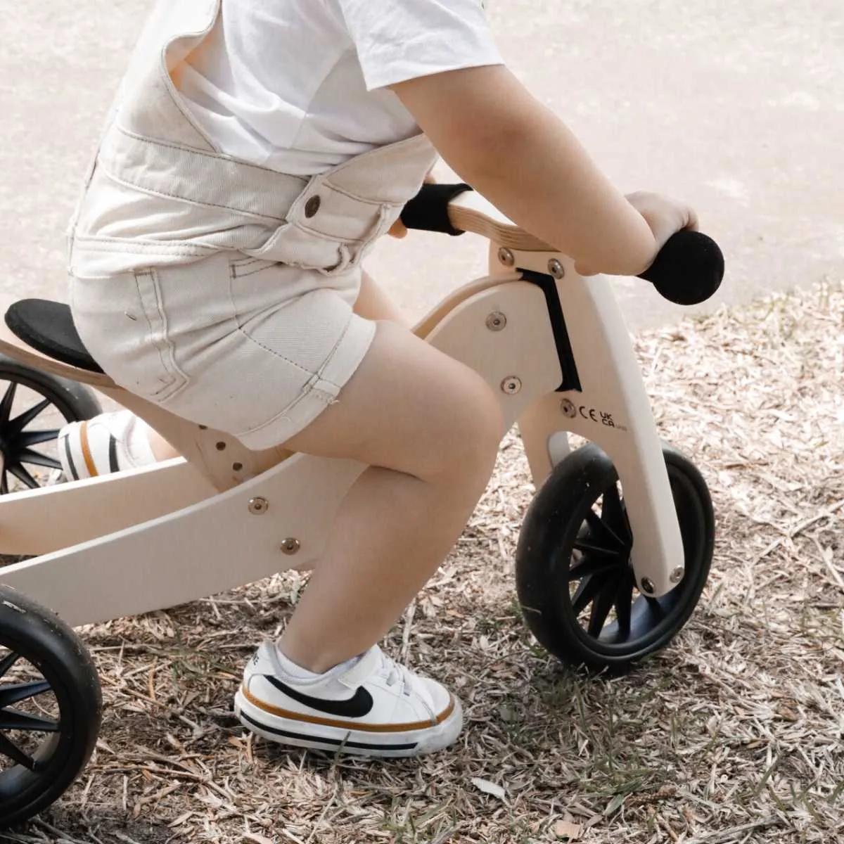 Kinderfeets Tiny Tot 2 in 1 Balance Bike - Cream