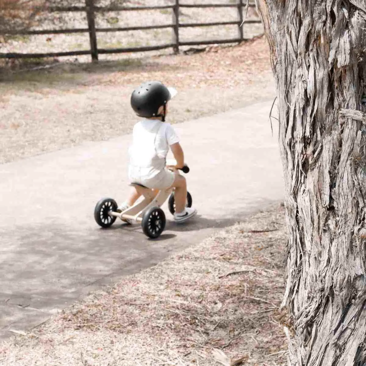 Kinderfeets Tiny Tot 2 in 1 Balance Bike - Cream