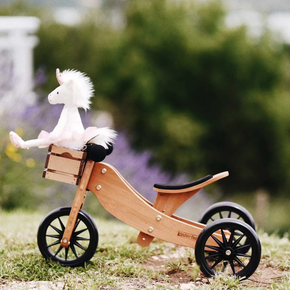Kinderfeets Tiny Tot PLUS 2 in 1 Balance Bike -Bamboo