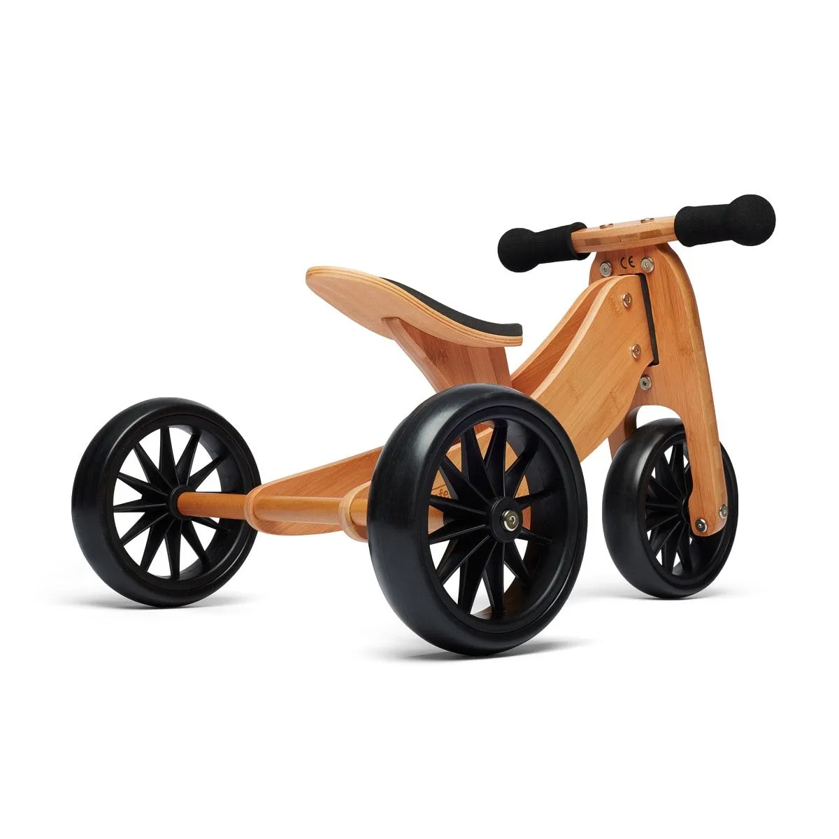 Kinderfeets Tiny Tot PLUS 2 in 1 Balance Bike -Bamboo