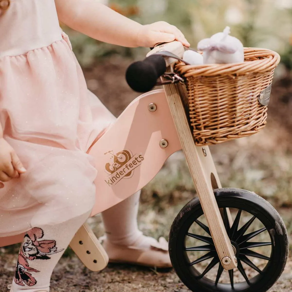 Kinderfeets Tiny Tot PLUS 2 in 1 Balance Bike - Rose