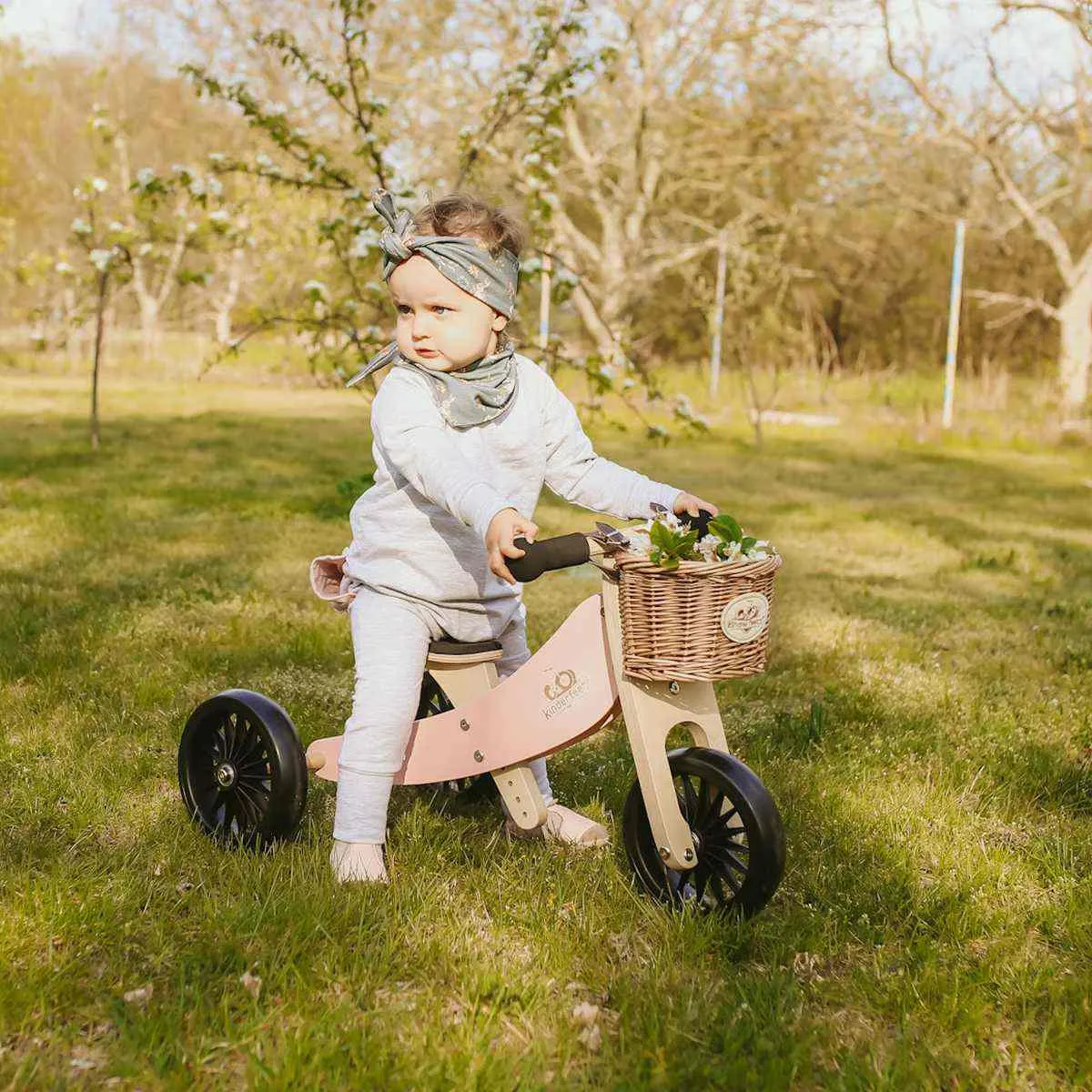 Kinderfeets Tiny Tot PLUS 2 in 1 Balance Bike - Rose