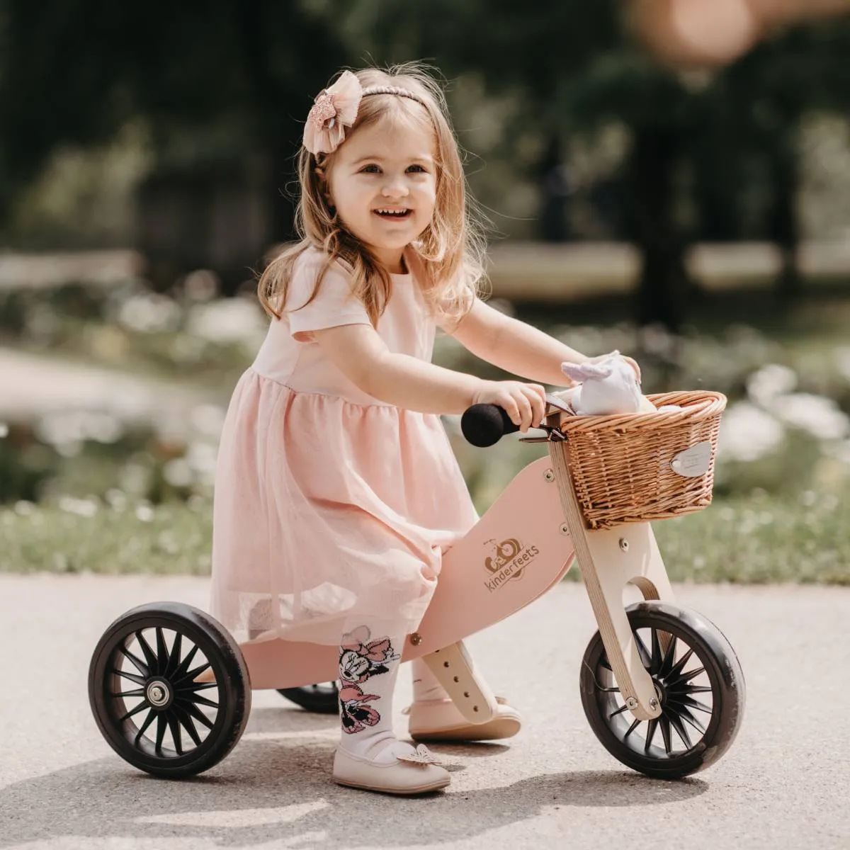 Kinderfeets Tiny Tot PLUS 2 in 1 Balance Bike - Rose