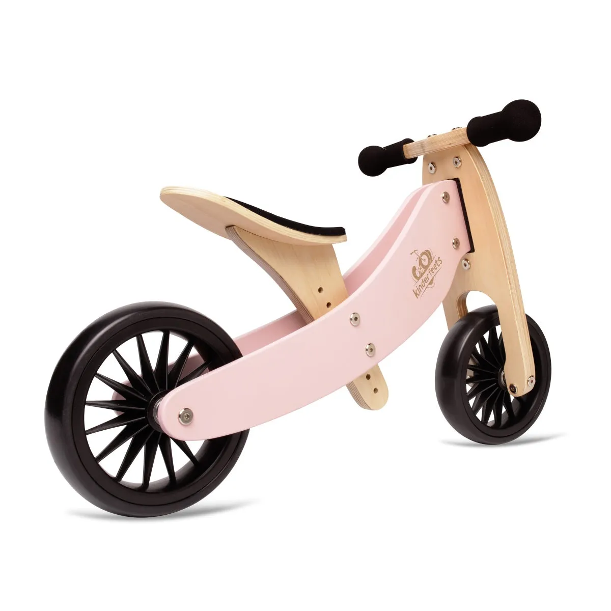 Kinderfeets Tiny Tot PLUS 2 in 1 Balance Bike - Rose