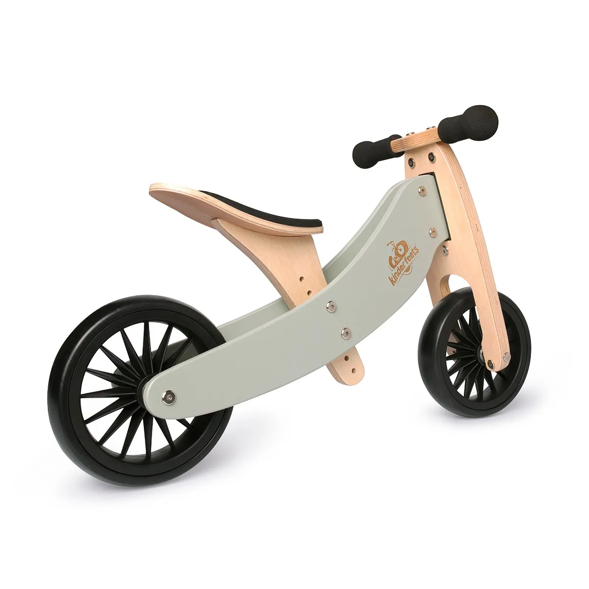 Kinderfeets Tiny Tot PLUS 2 in 1 Balance Bike - Silver Sage