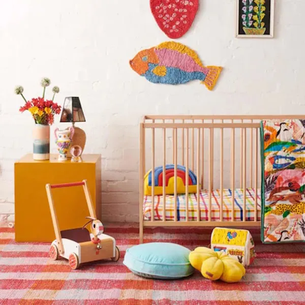 Kip and Co | Picnic Check Fitted Cot/Bassinet Sheet