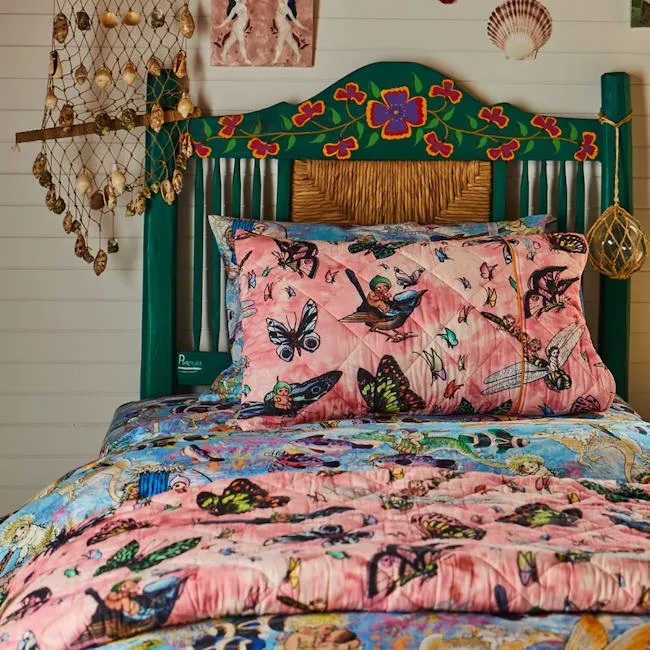 Kip and Co x May Gibbs | Quilted Pillow Case Fly Baby